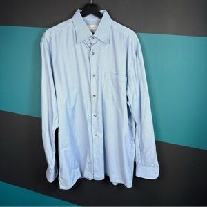 Ermenegildo Zegna Blue Checkered Dress Shirt
